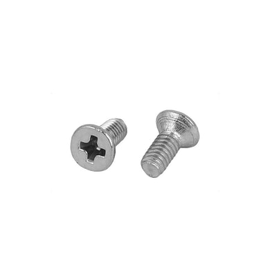 Harfington Uxcell M2.5 x 6mm 316 Stainless Steel Phillips Drive Machine Flat Head Screws 75 Pcs