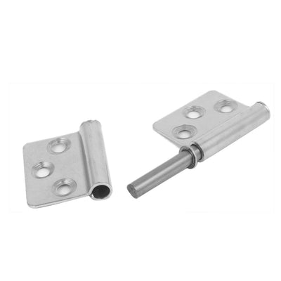 Harfington Uxcell 3-inch Long Stainless Steel Two Leaves Detachable Flag Hinge 4pcs for Window Door