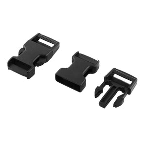 Plastic Clasp Side Release Buckle Black 2 Inches Webbing Strap