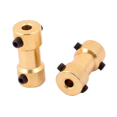 uxcell Uxcell 2pcs 3mm to 3.17mm Copper DIY Motor Shaft Coupling Joint Connector for Electric Car Toy