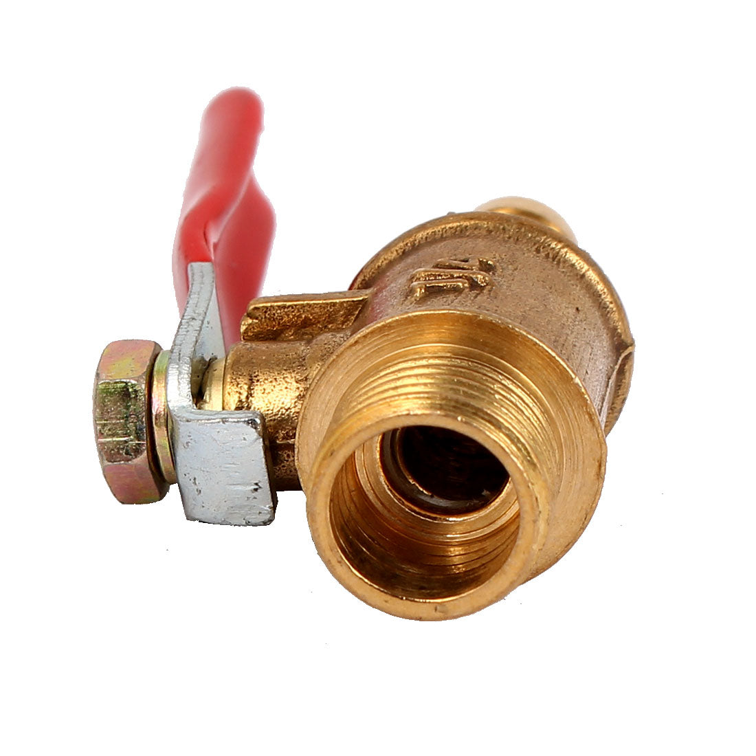 uxcell Uxcell 1/4" BSP Male Thread to Hose Tail Connector Gas Flow 180 Degree Rotary Lever Handle Ball Valve