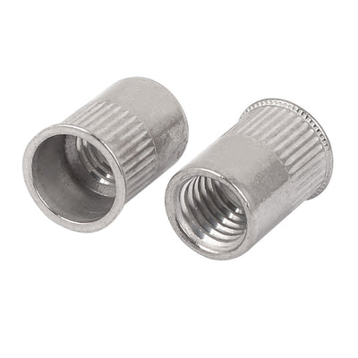 Harfington Uxcell M10 Stainless Steel Flat Head Rivet Nut Insert  30pcs