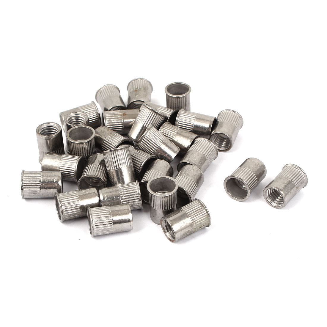 uxcell Uxcell M10 Stainless Steel Flat Head Rivet Nut Insert  30pcs