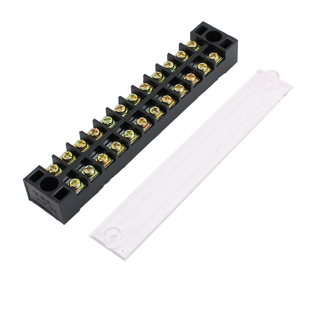 uxcell Uxcell 10 Pcs 600V 15A 12P Screw Electric Barrier Terminal Block Cable Connector Bar