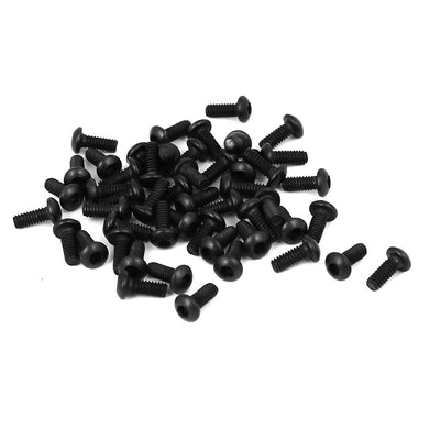 uxcell Uxcell 50pcs M2x5mm Metall Grad 10.9 Sechskant Schraube Kappe Knopf Kopf Bolzen de