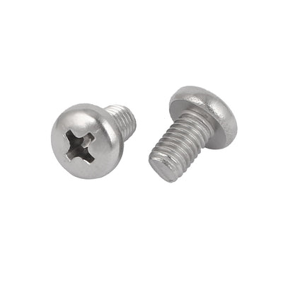 Harfington Uxcell 25 Pcs M5x8mm 316 Stainless Steel Phillips Pan Head Machine Screws Bolts