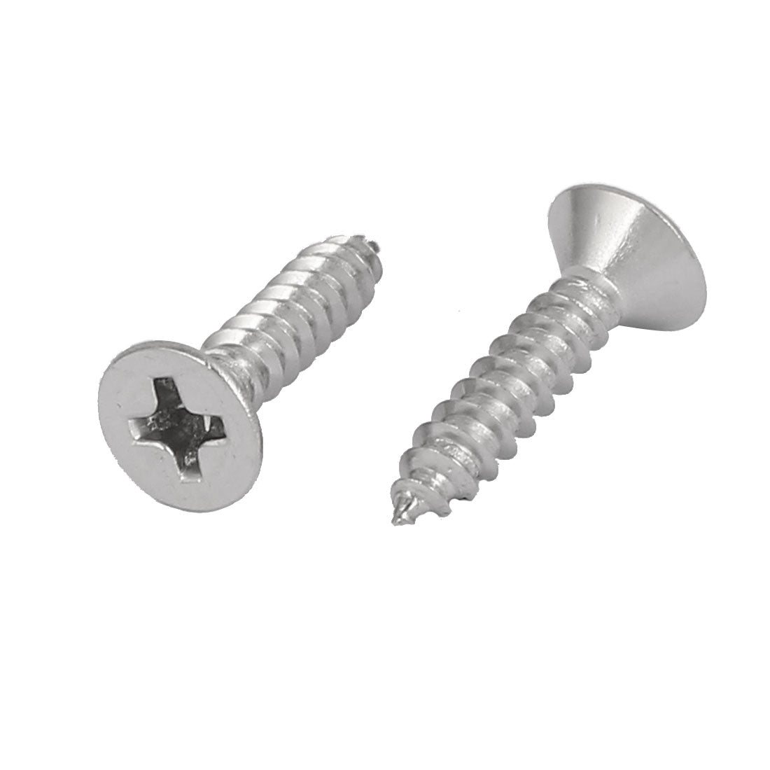 uxcell Uxcell M3.5x16mm 316 Stainless Steel Flat Head Phillips Self Tapping Screws Bolts 50pcs