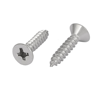 Harfington Uxcell M3.5x16mm 316 Stainless Steel Flat Head Phillips Self Tapping Screws Bolts 50pcs