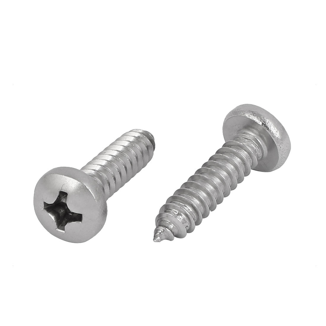 uxcell Uxcell M6.3x25mm 316 Stainless Steel Phillips Drive Pan Head Self Tapping Screws 10pcs