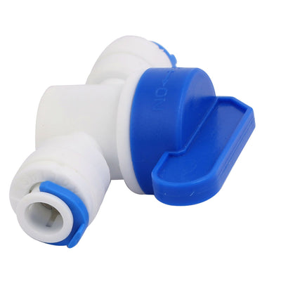 Harfington Uxcell 10mm OD Dual Ways Rotary Lever Plastic Water Pipe Fittings Ball Valve