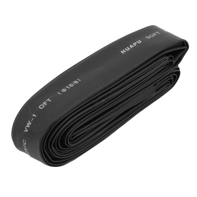 Harfington Uxcell 16mm Dia 2:1 Ratio Heat Shrink Tube Wire Wrap Cable Sleeve Tubing 5.8M Length