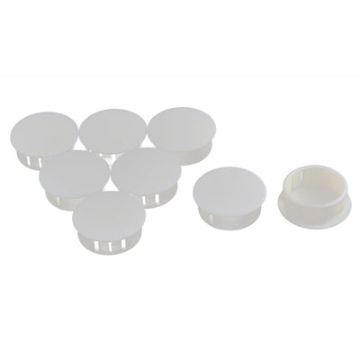 Harfington Uxcell Door Window Plastic Mounting Locking Hole Plugs Button Cover White 8pcs