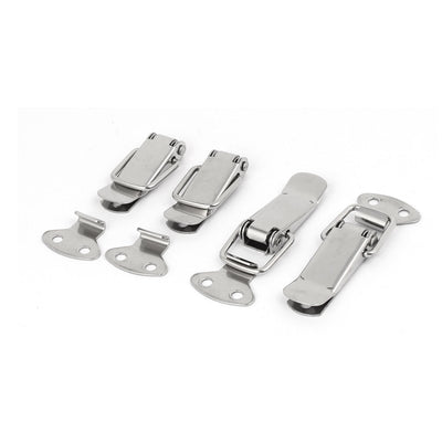 uxcell Uxcell Case Box Chest Spring Loaded Draw Toggle Latch Catch Hasp Clamp 56x23x9mm 4pcs