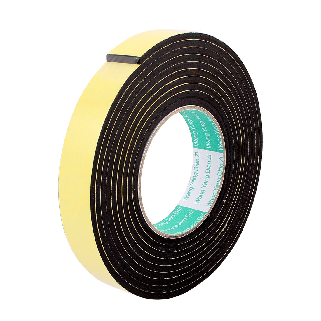 uxcell Uxcell 25mmx4mm Single Sided Sponge Tape Adhesive Sticker Foam Glue Strip Sealing 3 Meters 10Ft