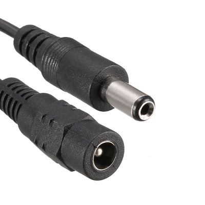 Harfington Uxcell 20cm 5.5 x 2.1mm 1 DC Female to 2 Male Cable Extension Adaptor For CCTV Camera