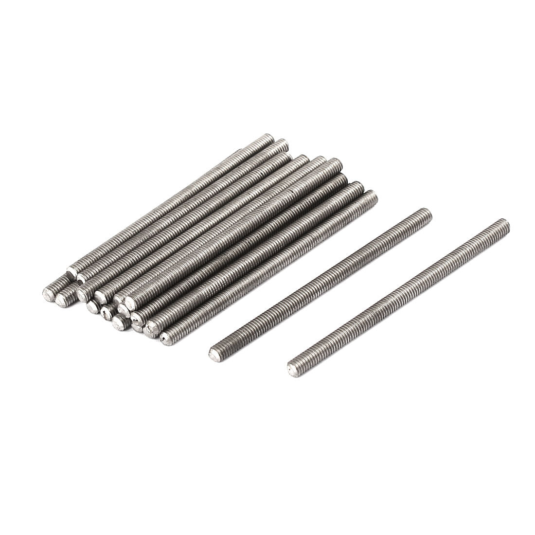 uxcell Uxcell M3 x 50mm 0.5mm Pitch 304 Stainless Steel Fully Threaded Rods Hardware 20 Pcs