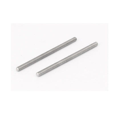 Harfington Uxcell 20 Stk. 304 Edelstahl Vollgewindestangen Befestigungen M3 x 55mm 0,5 mm Abstand de