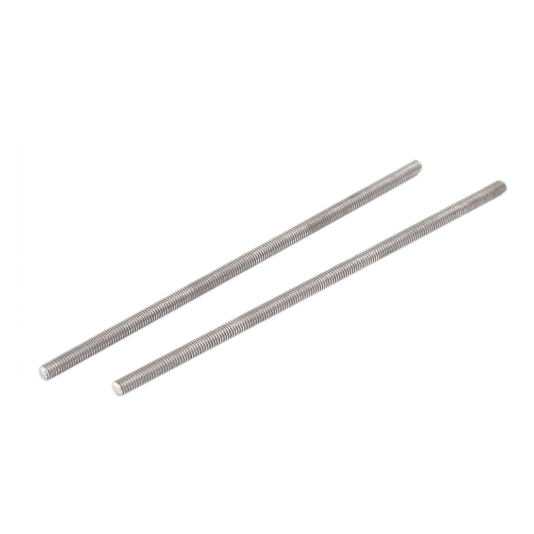 uxcell Uxcell M3 x 90mm 0.5mm Pitch 304 Stainless Steel Fully Threaded Rods Silver Tone 10 Pcs