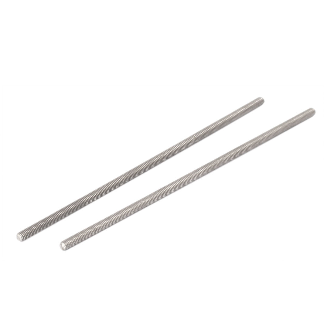 uxcell Uxcell M3 x 100mm 0.5mm Pitch 304 Stainless Steel Fully Threaded Rods Fasteners 20 Pcs