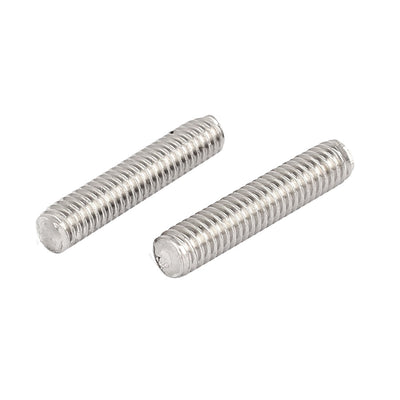 Harfington Uxcell M4 x 20mm 304 Stainless Steel Fully Threaded Rod Bar Studs Silver Tone 50 Pcs