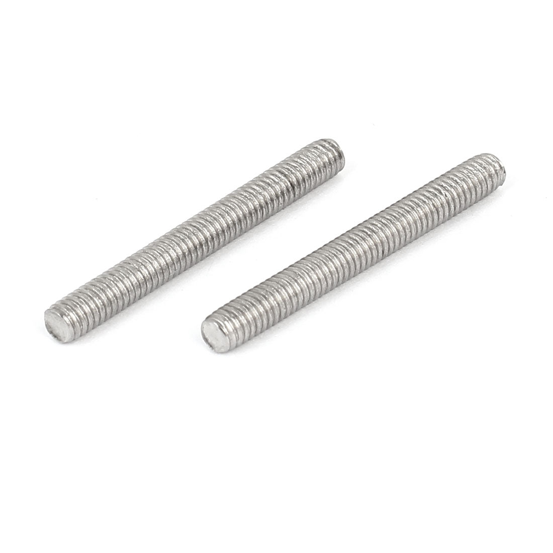 uxcell Uxcell M4 x 35mm 0.7mm Pitch 304 Stainless Steel Fully Threaded Rods Silver Tone 20 Pcs