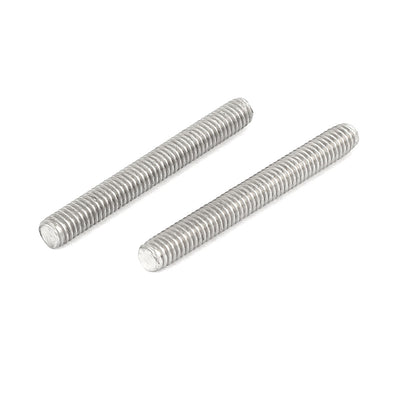 Harfington Uxcell M4 x 35mm 304 Stainless Steel Fully Threaded Rod Bar Studs Hardware 50 Pcs