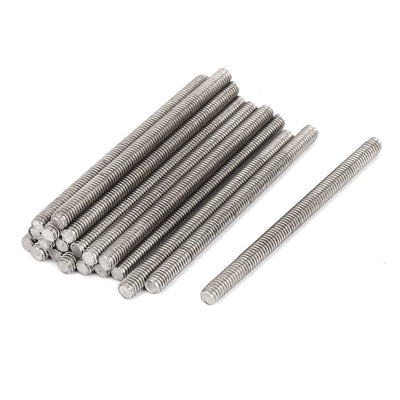 uxcell Uxcell M4 x 60mm 304 Stainless Steel Fully Threaded Rod Bar Studs Fasteners 20 Pcs