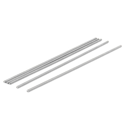 uxcell Uxcell M4 x 170mm 304 Stainless Steel Fully Threaded Rod Bar Studs Silver Tone 5 Pcs