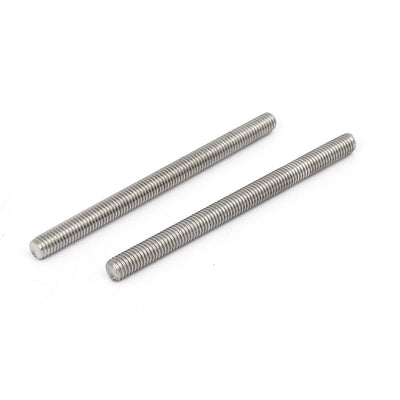 Harfington Uxcell M5 x 70mm 304 Stainless Steel Fully Threaded Rod Bar Studs Fasteners 10 Pcs