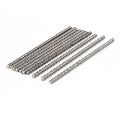 uxcell Uxcell M5 x 120mm 304 Stainless Steel Fully Threaded Rod Bar Studs Fasteners 10 Pcs