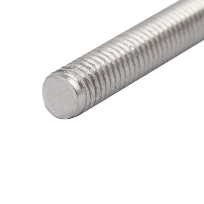 Harfington Uxcell M5 x 130mm 304 Stainless Steel Fully Threaded Rod Bar Studs Hardware 5 Pcs