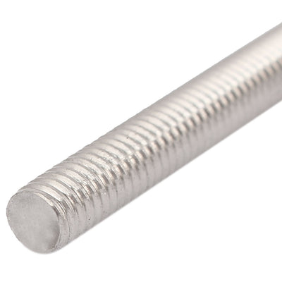 Harfington Uxcell M6 x 40mm 1mm Thread Pitch 304 Stainless Steel Rod Bar Studs Silver Tone 20 Pcs