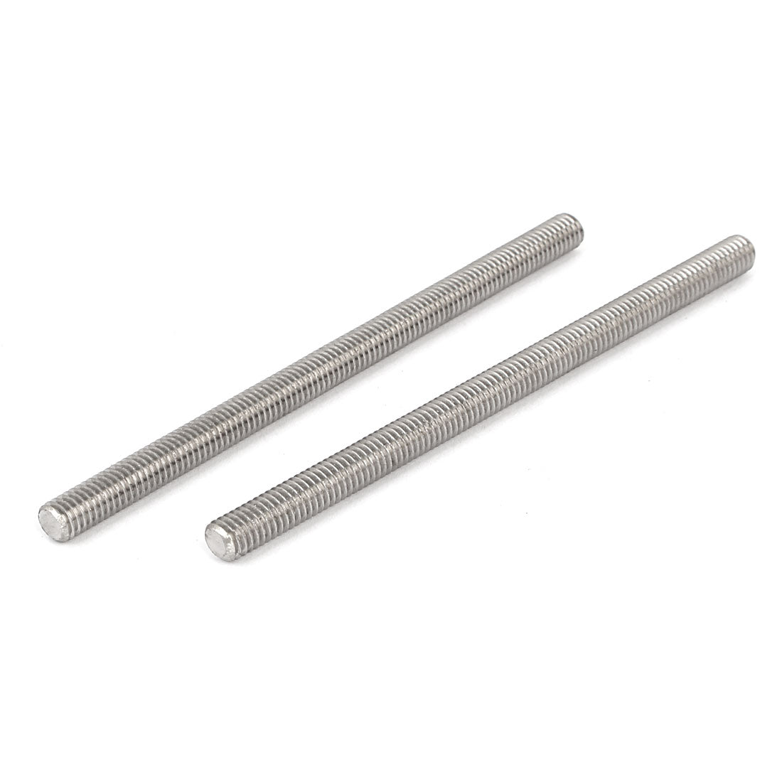 uxcell Uxcell M6 x 100mm 304 Stainless Steel Fully Male Threaded Rod Bar Studs Fastener 10 Pcs