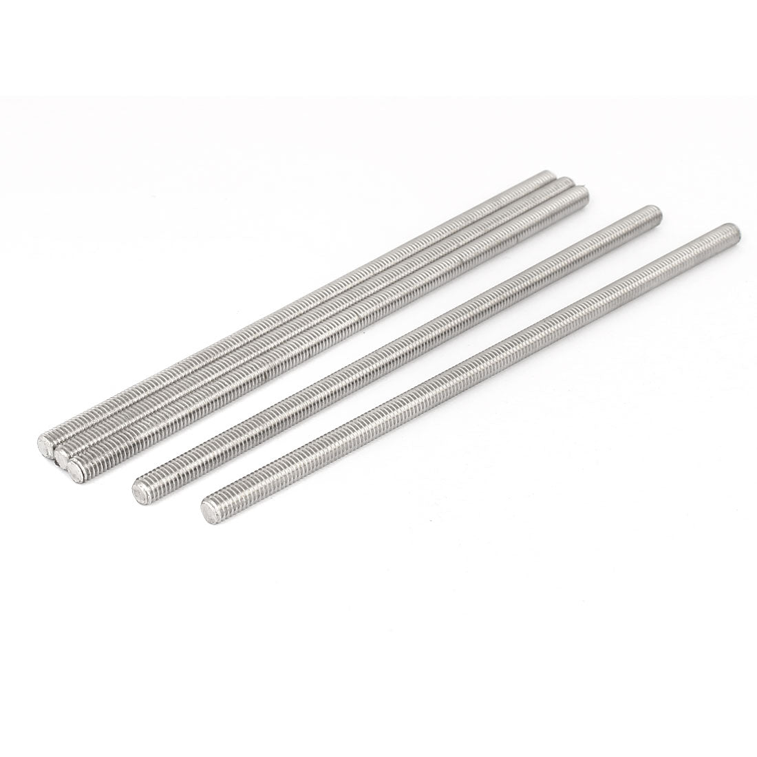 uxcell Uxcell M6 x 160mm 304 Stainless Steel Fully Threaded Rod Bar Studs Hardware 5 Pcs