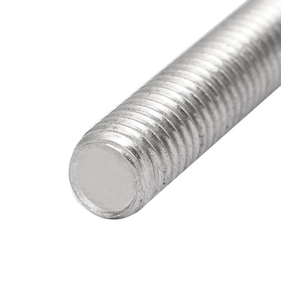 Harfington Uxcell M8 x 45mm 304 Stainless Steel Fully Threaded Rods Bar Studs Silver Tone 20 Pcs