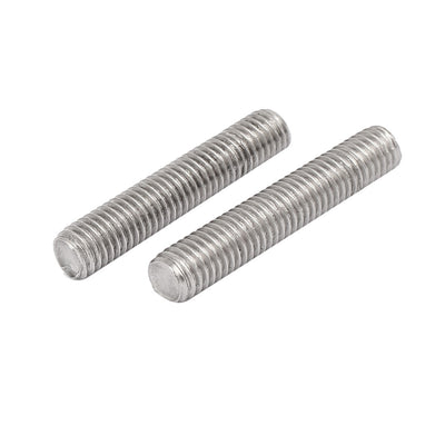 Harfington Uxcell M8 x 45mm 304 Stainless Steel Fully Threaded Rods Bar Studs Silver Tone 20 Pcs