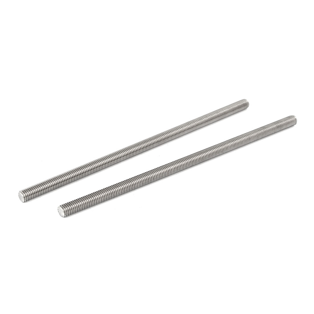 uxcell Uxcell M8 x 200mm 1.25mm Pitch 304 Stainless Steel Fully Threaded Rods Fasteners 10 Pcs