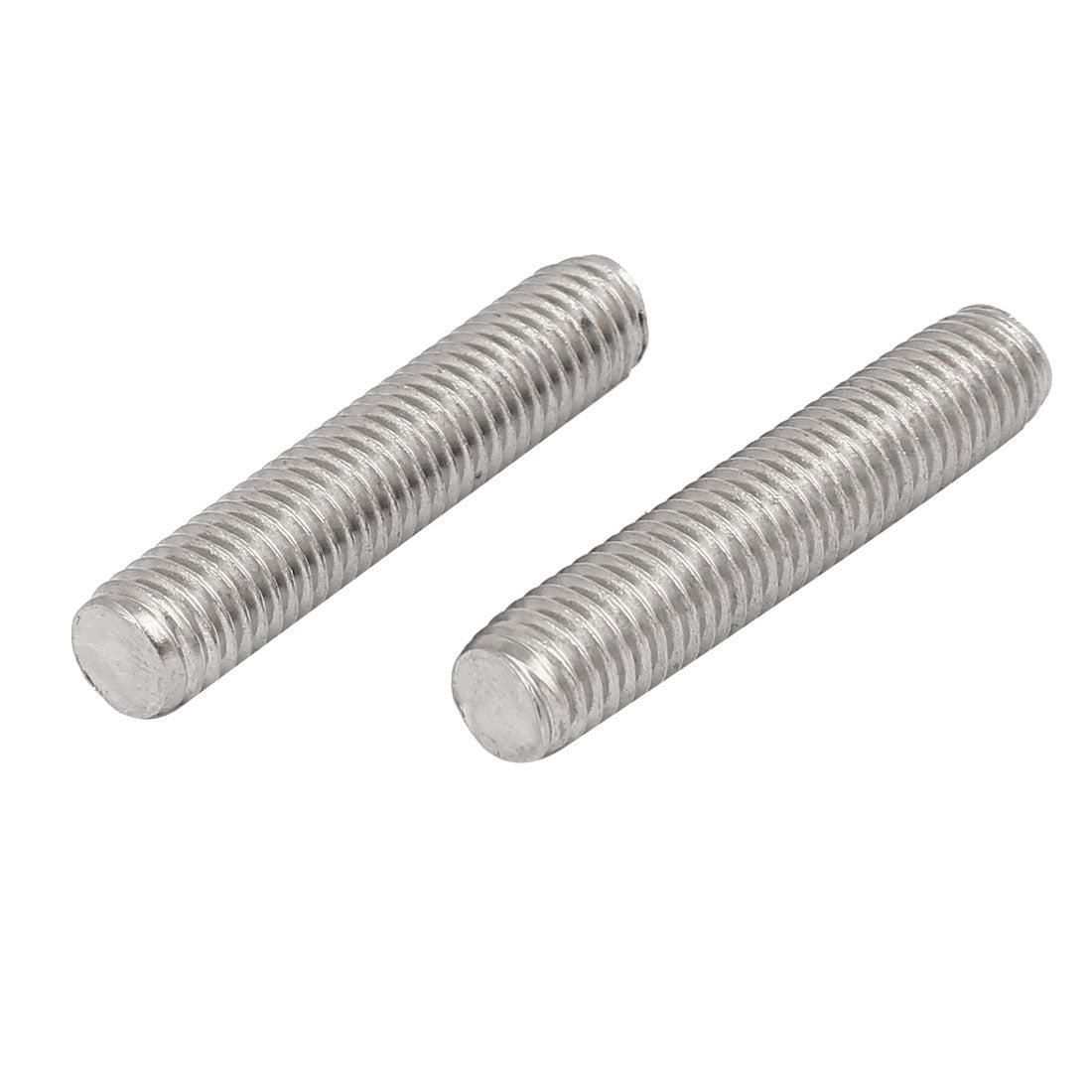 uxcell Uxcell 20Stk. 304 Edelstahl volle Gewindestange M10 x 50mm 1,5mm Gewindegang silbern de