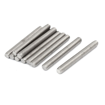 uxcell Uxcell M10 x 90mm 1.5mm Pitch 304 Stainless Steel Fully Threaded Rods Bar Studs 10 Pcs