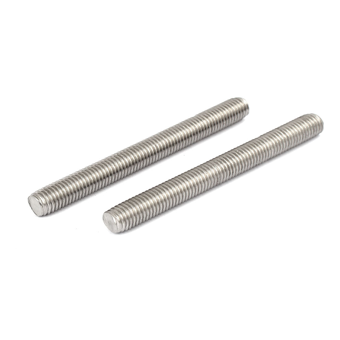 uxcell Uxcell M10 x 100mm 304 Stainless Steel Fully Threaded Rods Bar Studs Silver Tone 10 Pcs