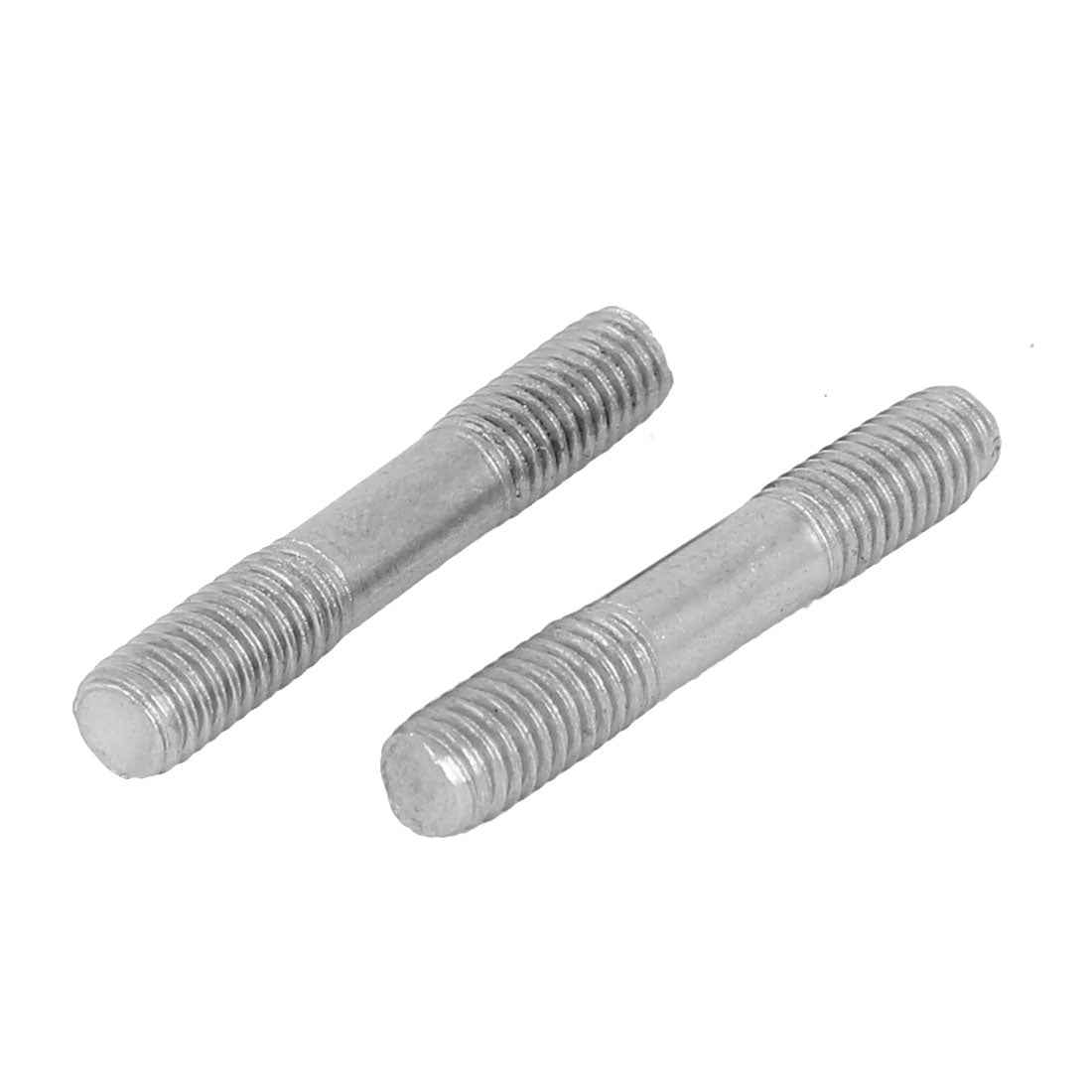 uxcell Uxcell M5x30mm 304 Stainless Steel Double End Thread Tight Adjustable Push Rod Stud 20pcs