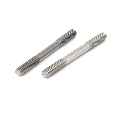 Harfington Uxcell M5x50mm 304 Stainless Steel Double End Threaded Stud Screw Bolt 20pcs