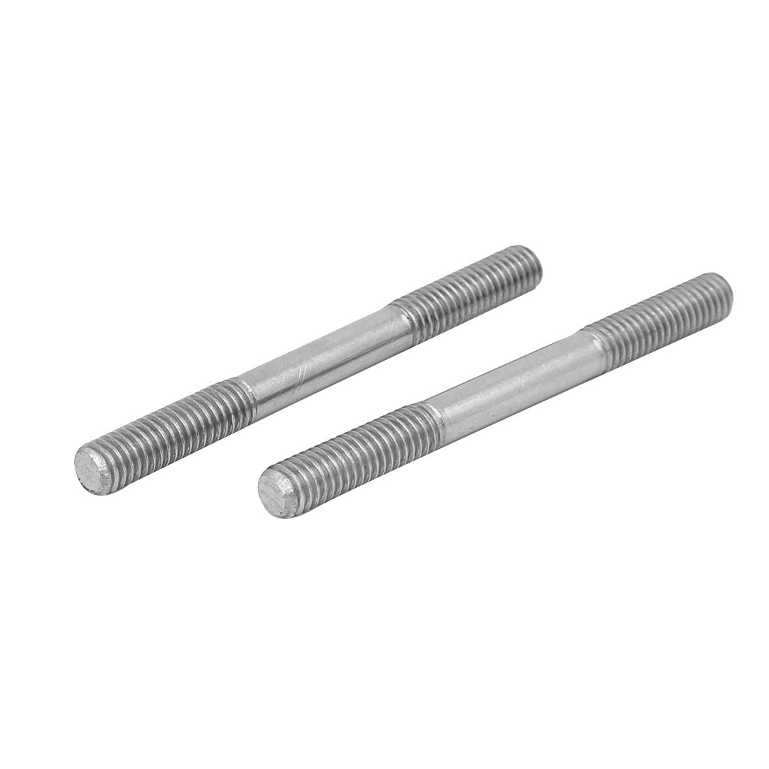 uxcell Uxcell 10 Stück Doppelend Gewindestift Schraube Ersatz M6x65mm aus 304 Edelstahl