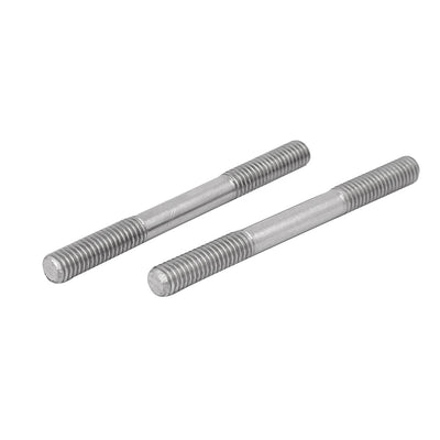 Harfington Uxcell 10 Stück Doppelend Gewindestift Schraube Ersatz M6x65mm aus 304 Edelstahl