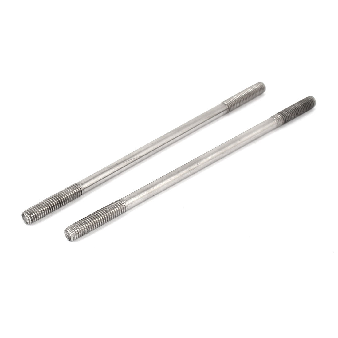 uxcell Uxcell 5 Stück Doppelend Gewindestift Schraube M6x140mm aus 304 Edelstahl