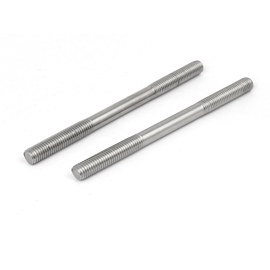 uxcell Uxcell 304 Stainless Steel Double End Thread Tight Adjustable Push Rod Stud M10x145mm 5pcs