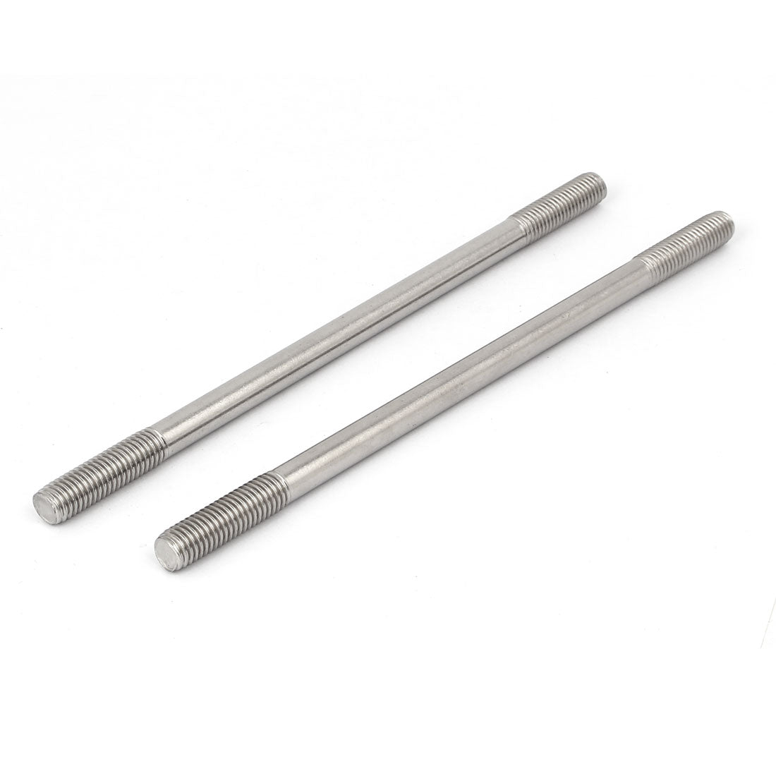 uxcell Uxcell 304 Stainless Steel Double End Thread Tight Adjustable Push Rod Stud M10x200mm 5pcs