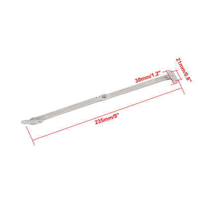 Harfington Uxcell 1Pair Furniture Cupboard  Rotatable Folding Lid Support Hinge Silver Tone