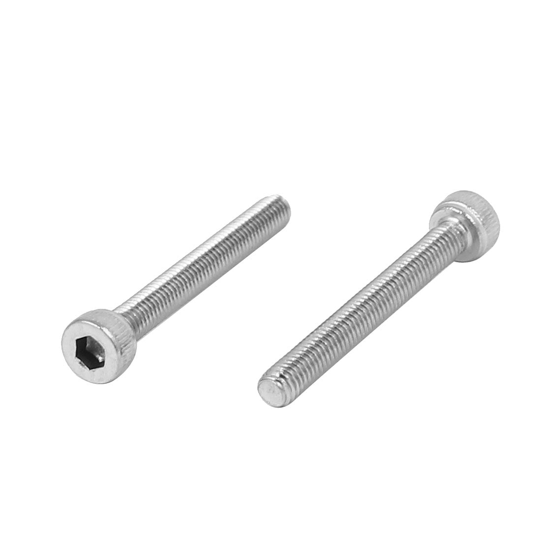 uxcell Uxcell M3x25mm Thread 304 Stainless Steel Hex Socket Head Cap Screw Bolt DIN912 55pcs