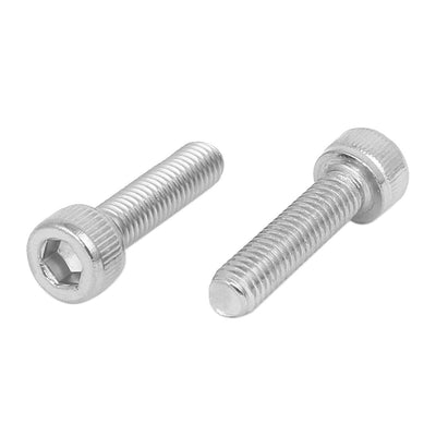 Harfington Uxcell M5x20mm Thread 304 Stainless Steel Hex Socket Head Cap Screw Bolt DIN912 20pcs